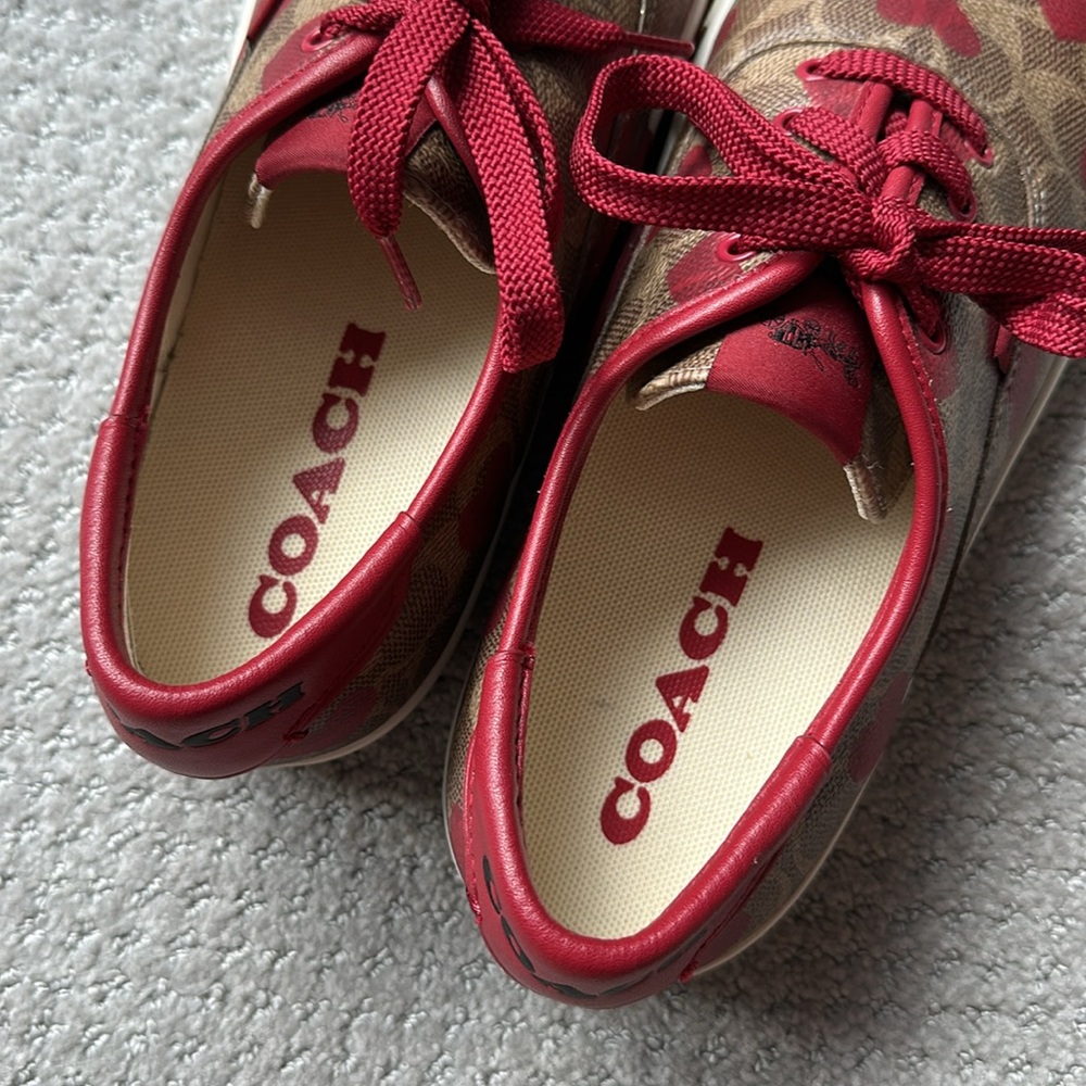 Coach Red and Brown Sneakers Casual Style
Citysole sold out everywhere
Run big. - Picture 2 of 6